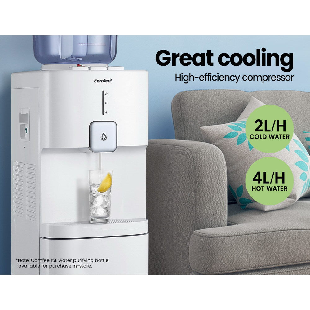 Comfee Water Dispenser Cooler Hot Cold Taps Purifier Stand 20L Cabinet White freeshipping - Awezingly