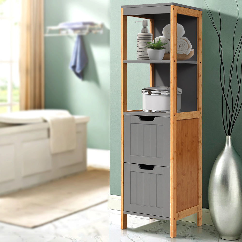 Artiss Cabinet Tallboy Furniture Storage Laundry Cupboard 115cm freeshipping - Awezingly
