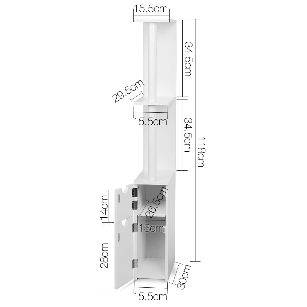 Artiss Freestanding Bathroom Storage Cabinet - White freeshipping - Awezingly