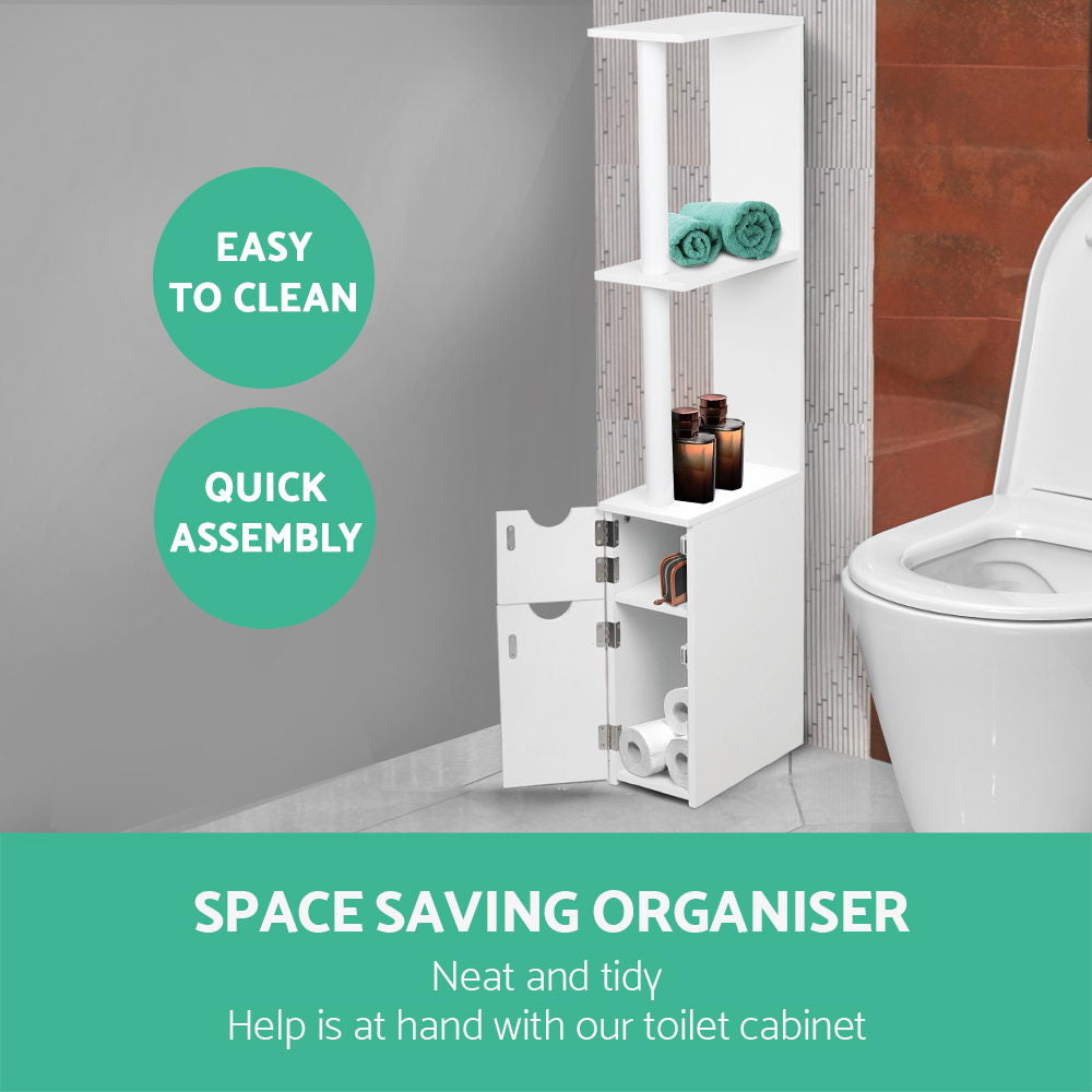 Artiss Freestanding Bathroom Storage Cabinet - White freeshipping - Awezingly