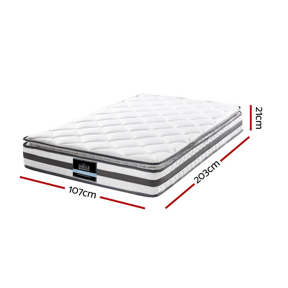 Giselle Bedding Normay Bonnell Spring Mattress 21cm Thick – King Single