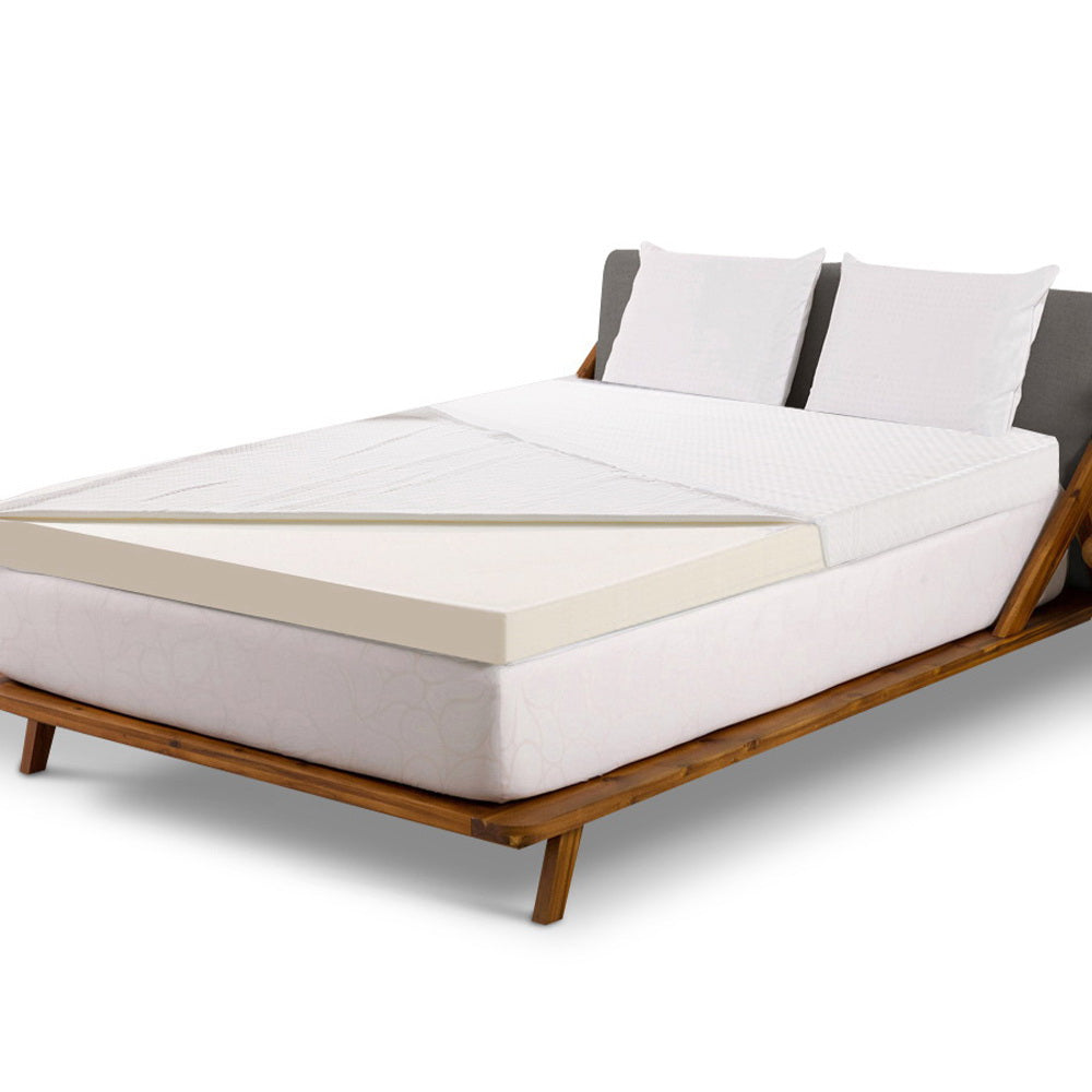 Giselle Bedding Memory Foam Mattress Topper w/Cover 8cm - Double freeshipping - Awezingly