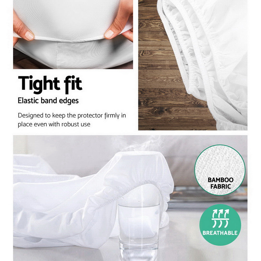 Giselle Bedding King Size Waterproof Bamboo Mattress Protector freeshipping - Awezingly