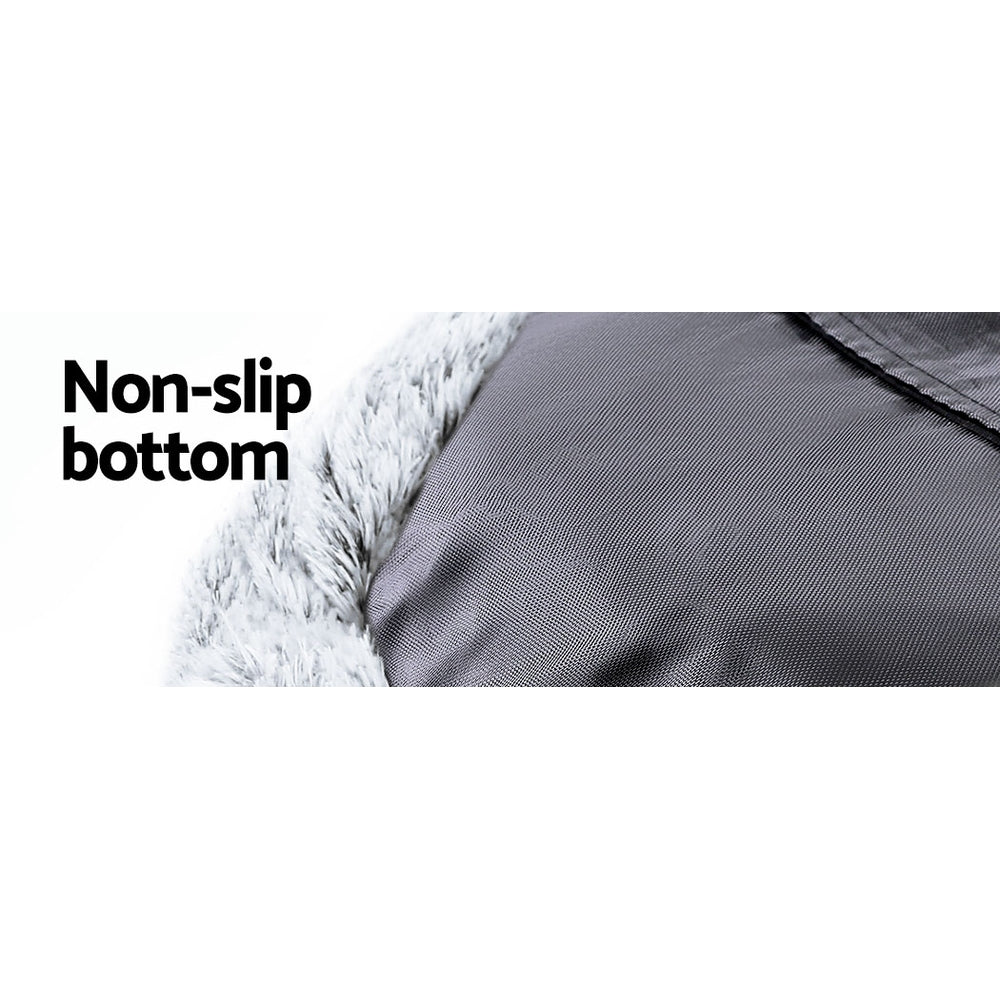 Pet Bed Dog Cat Calming Bed Extra Large 110cm Charcoal Sleeping Comfy Washable freeshipping - Awezingly