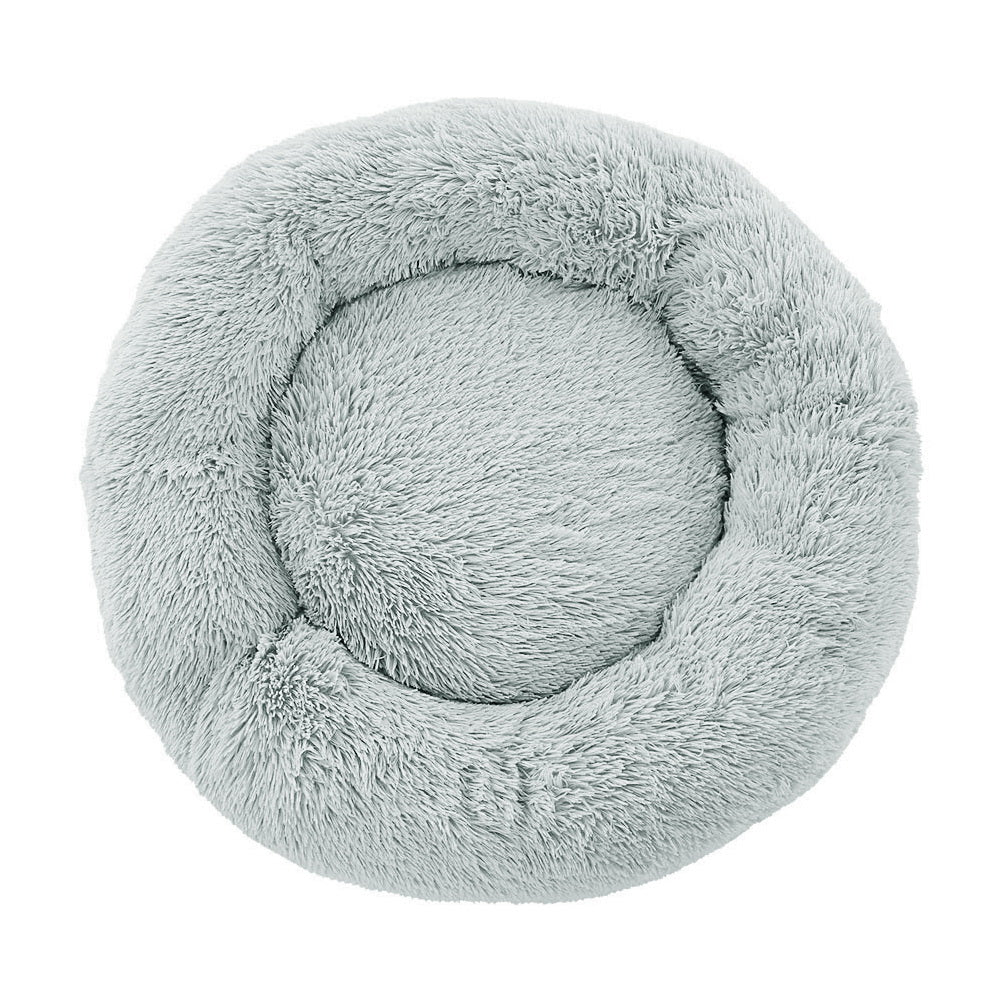 Pet Bed Dog Cat Calming Bed Large 90cm Light Grey Sleeping Comfy Cave Washable freeshipping - Awezingly