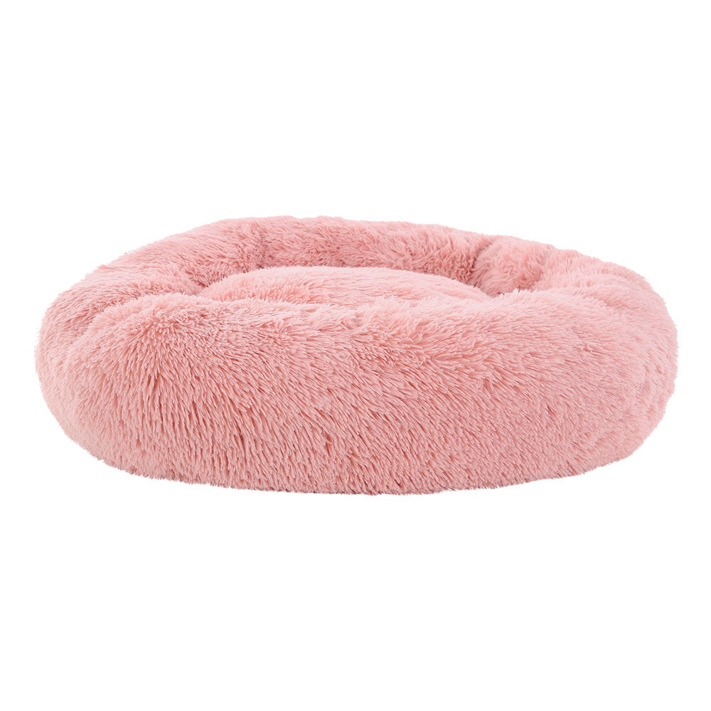Pet Bed Dog Cat Calming Bed Large 90cm Pink Sleeping Comfy Cave Washable freeshipping - Awezingly