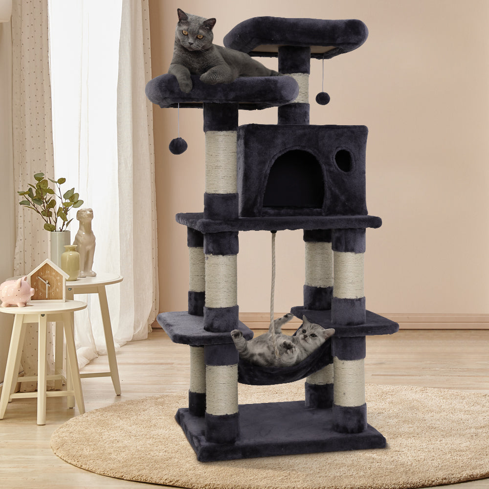 i.Pet Cat Tree Trees Scratching Post Scratcher Tower Condo House Furniture Wood freeshipping - Awezingly