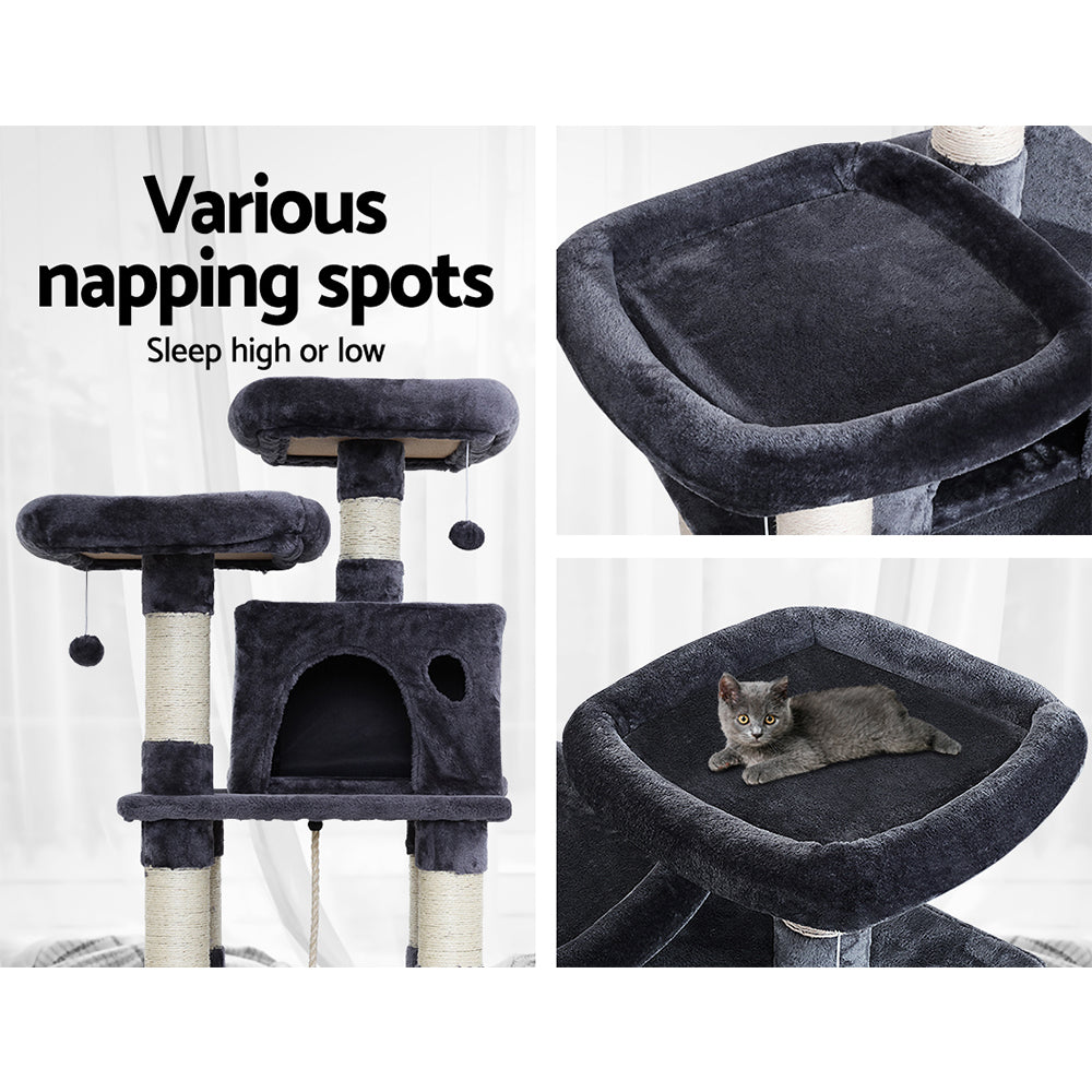 i.Pet Cat Tree Trees Scratching Post Scratcher Tower Condo House Furniture Wood freeshipping - Awezingly