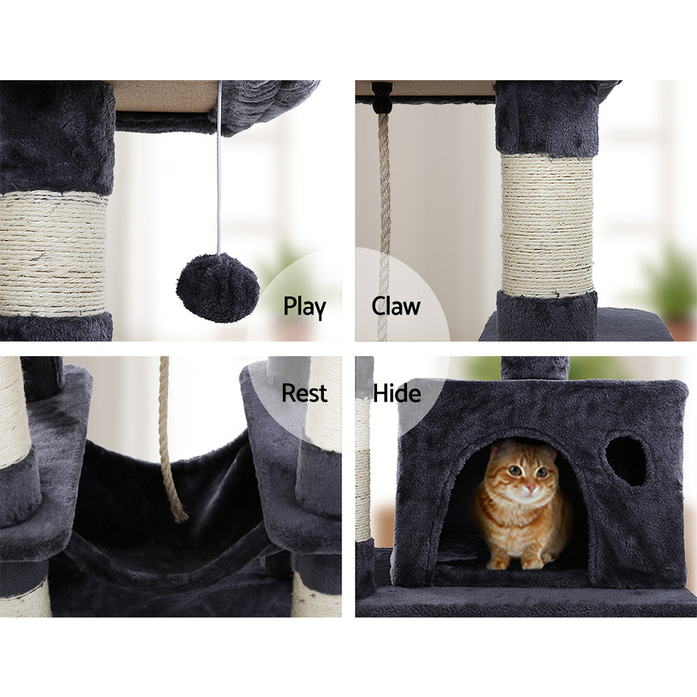 i.Pet Cat Tree Trees Scratching Post Scratcher Tower Condo House Furniture Wood freeshipping - Awezingly