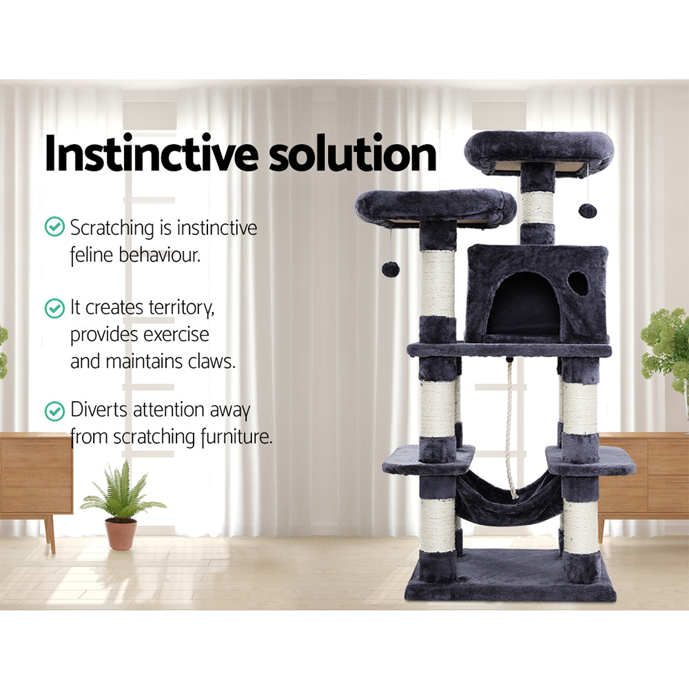 i.Pet Cat Tree Trees Scratching Post Scratcher Tower Condo House Furniture Wood freeshipping - Awezingly