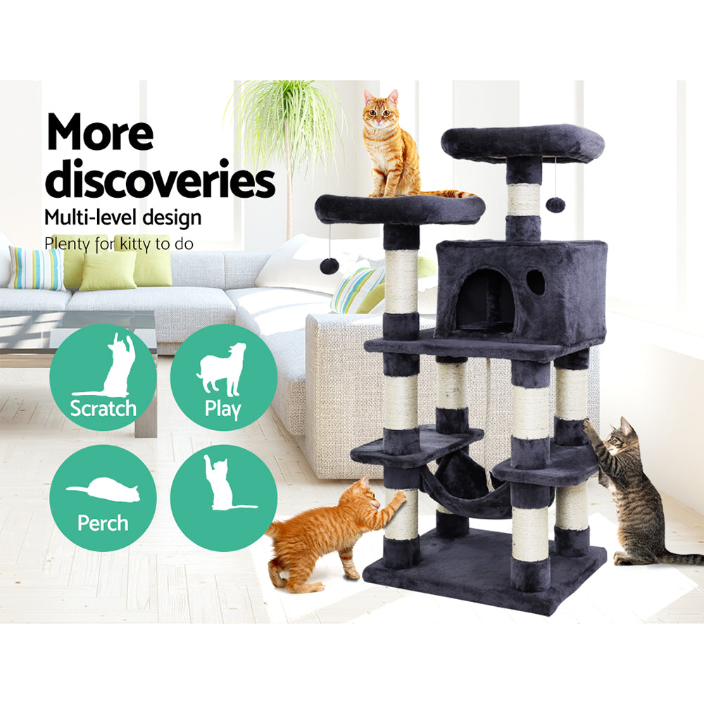i.Pet Cat Tree Trees Scratching Post Scratcher Tower Condo House Furniture Wood freeshipping - Awezingly