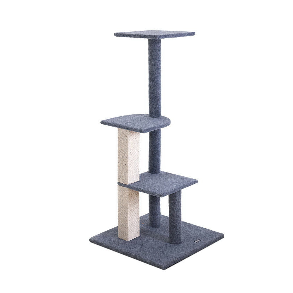 i.Pet Cat Tree 124cm Trees Scratching Post Scratcher Tower Condo House Furniture Wood Steps freeshipping - Awezingly