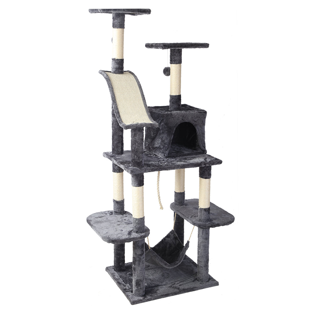 i.Pet Cat Tree 171cm Trees Scratching Post Scratcher Tower Condo House Furniture Wood freeshipping - Awezingly