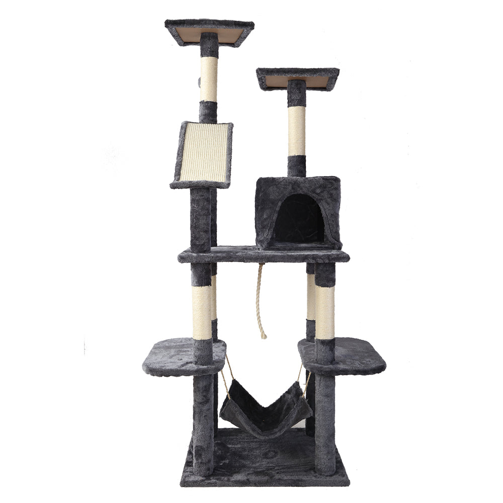 i.Pet Cat Tree 171cm Trees Scratching Post Scratcher Tower Condo House Furniture Wood freeshipping - Awezingly