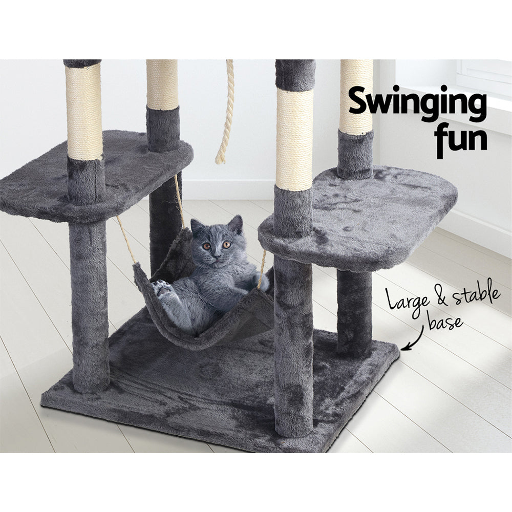 i.Pet Cat Tree 171cm Trees Scratching Post Scratcher Tower Condo House Furniture Wood freeshipping - Awezingly