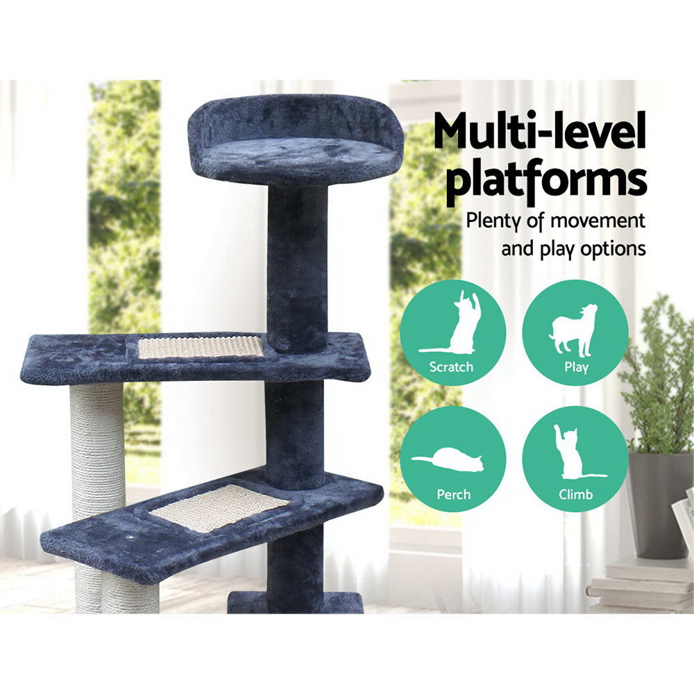 i.Pet Cat Tree 100cm Trees Scratching Post Scratcher Tower Condo Wood Steps freeshipping - Awezingly