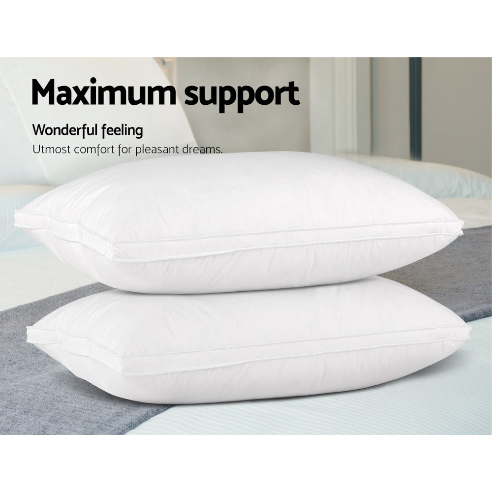 Giselle Bedding Goose Feather Down Twin Pack Pillow freeshipping - Awezingly
