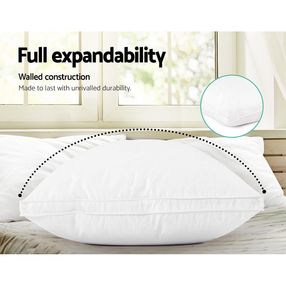 Giselle Bedding Goose Feather Down Twin Pack Pillow freeshipping - Awezingly