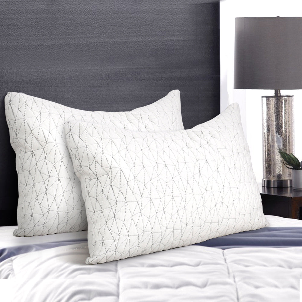 Giselle Bedding Set of 2 Rayon King Memory Foam Pillow freeshipping - Awezingly