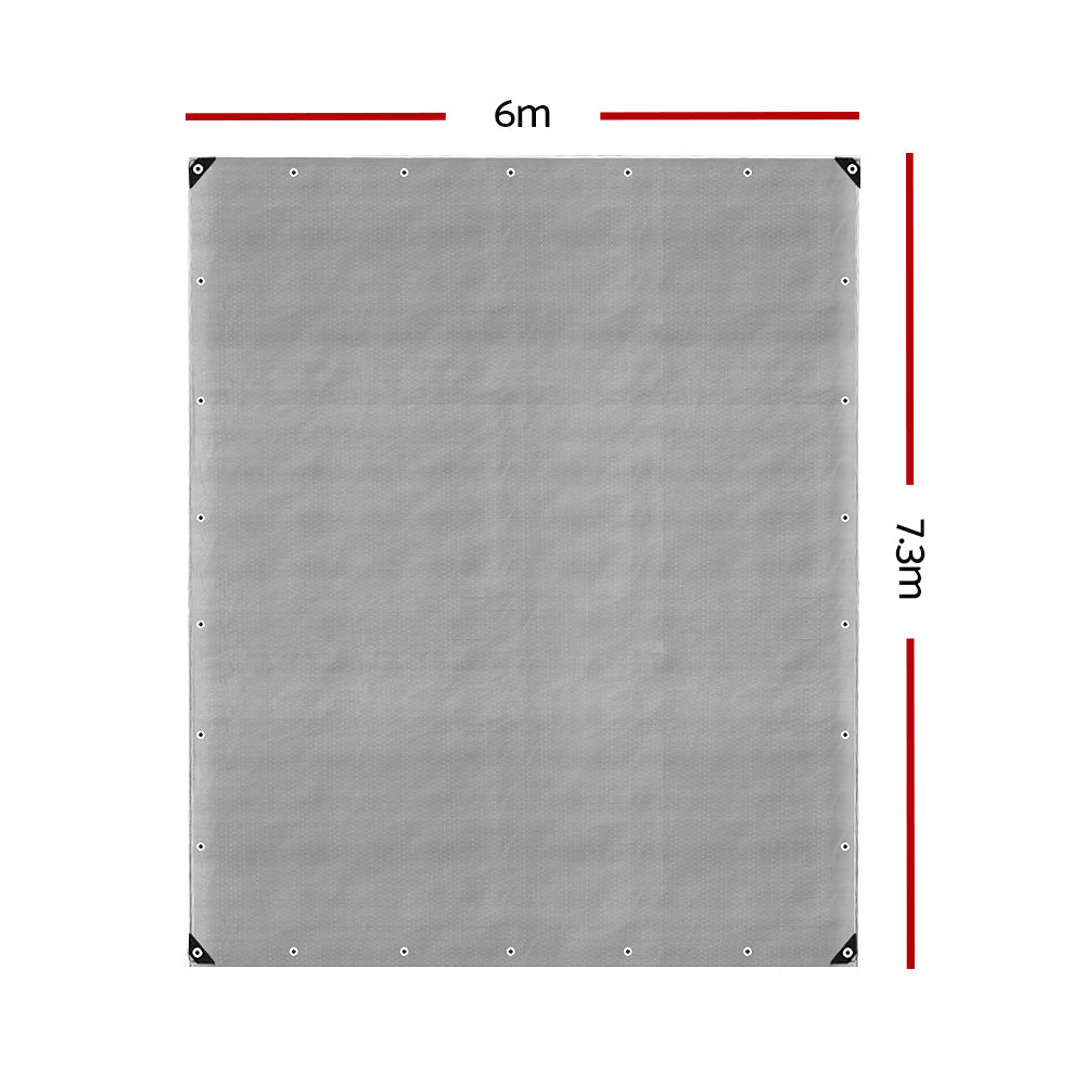 Instahut 6 x 7.3m Heavy Duty Poly Tarp