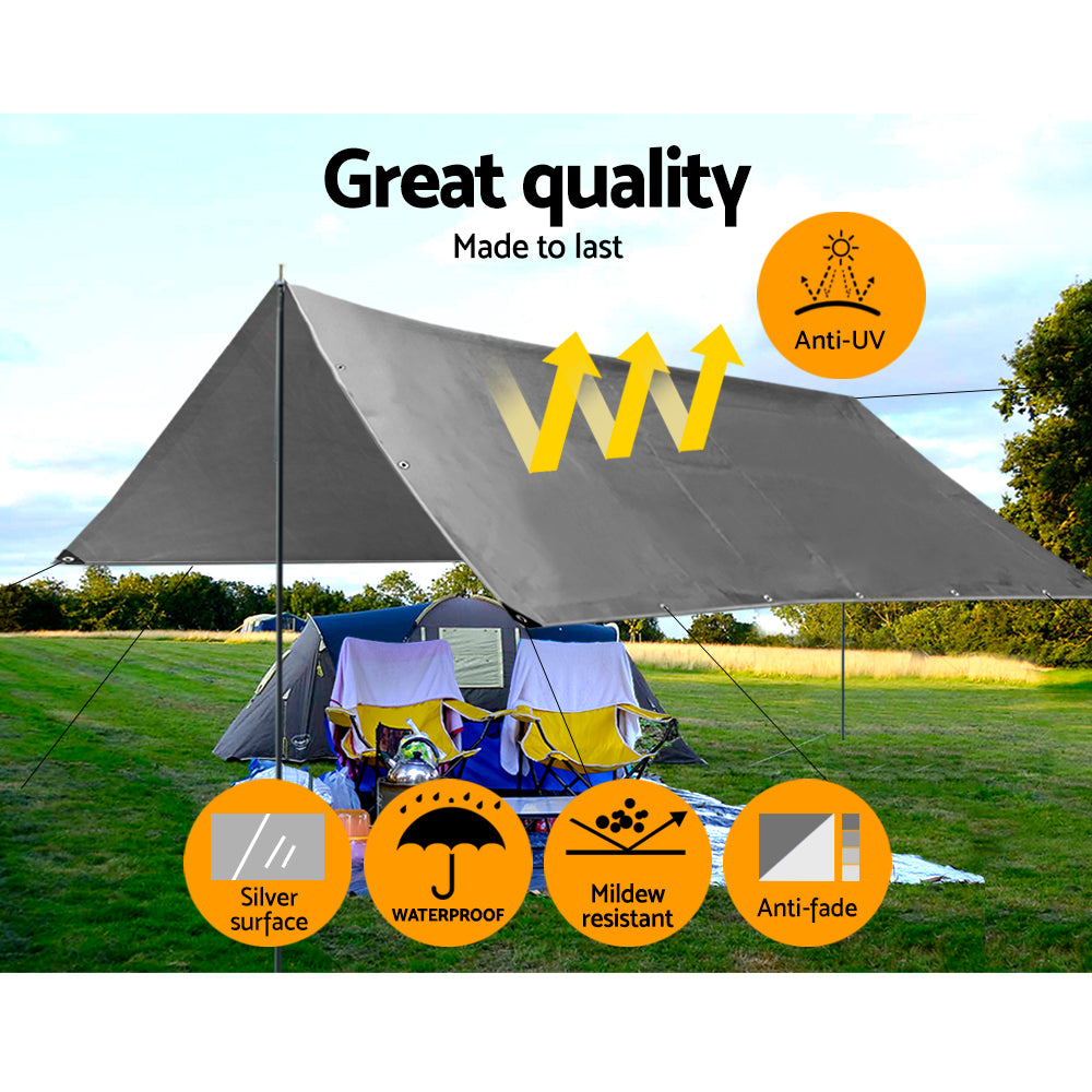 Instahut 7.3 x 9m Heavy Duty Poly Tarp