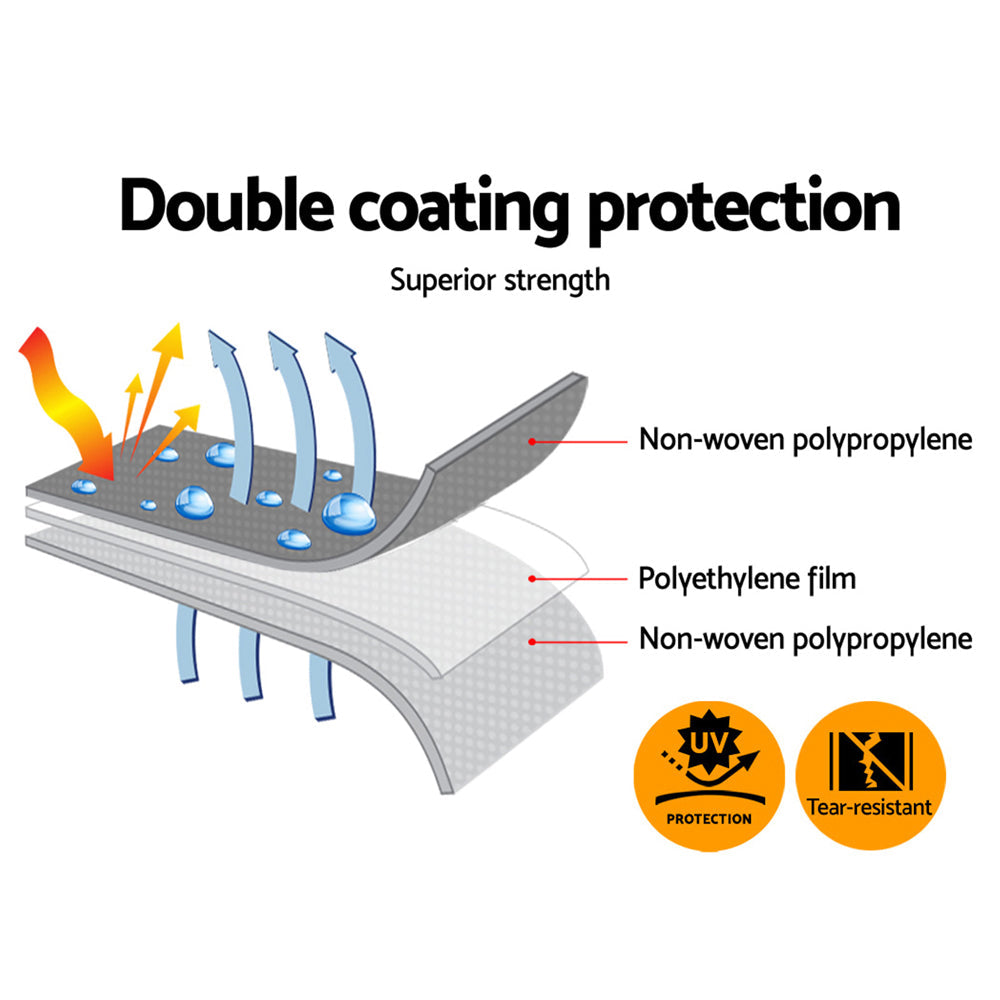 Instahut 7.3 x 9m Heavy Duty Poly Tarp