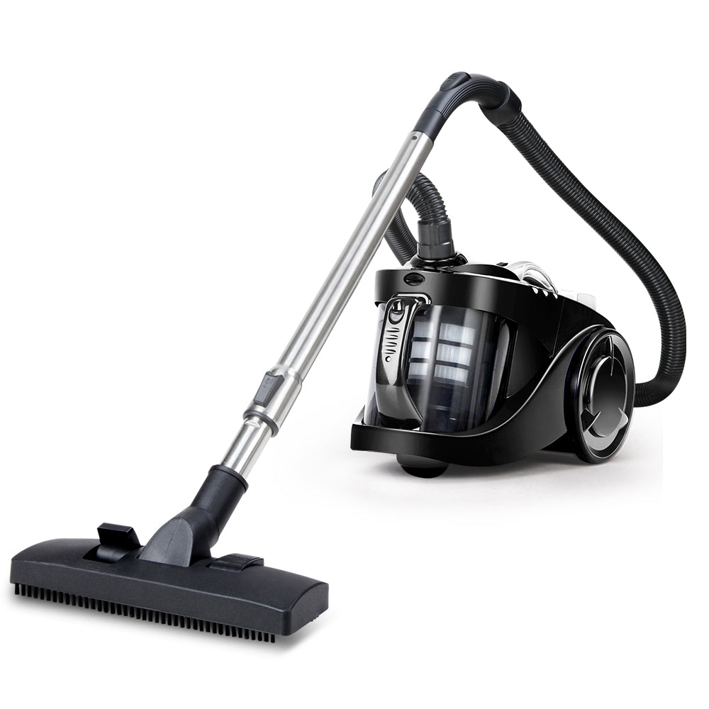 Devanti Vacuum Cleaner Bagless Cyclone Cyclonic Vac Home Office Car 2200W Black freeshipping - Awezingly