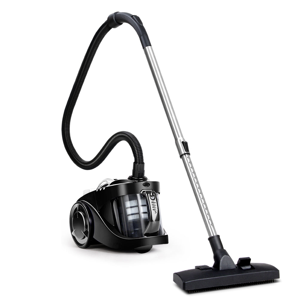 Devanti Vacuum Cleaner Bagless Cyclone Cyclonic Vac Home Office Car 2200W Black freeshipping - Awezingly
