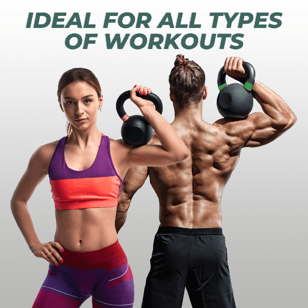 VERPEAK Cast Iron Kettlebell 12kg Tiffany Blue
