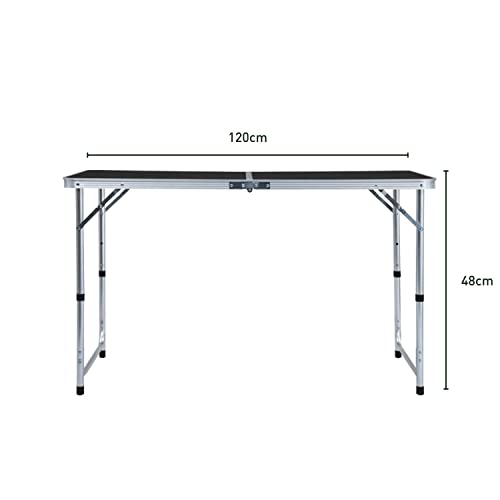 KILIROO Camping Table 120cm Black With 4 Chair