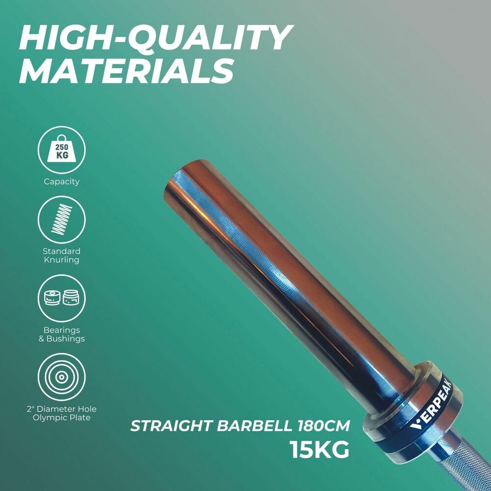 VERPEAK Olympic Barbell 180CM Straight
