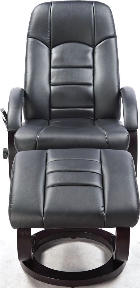 PU Leather Massage Chair Recliner Ottoman Lounge Remote