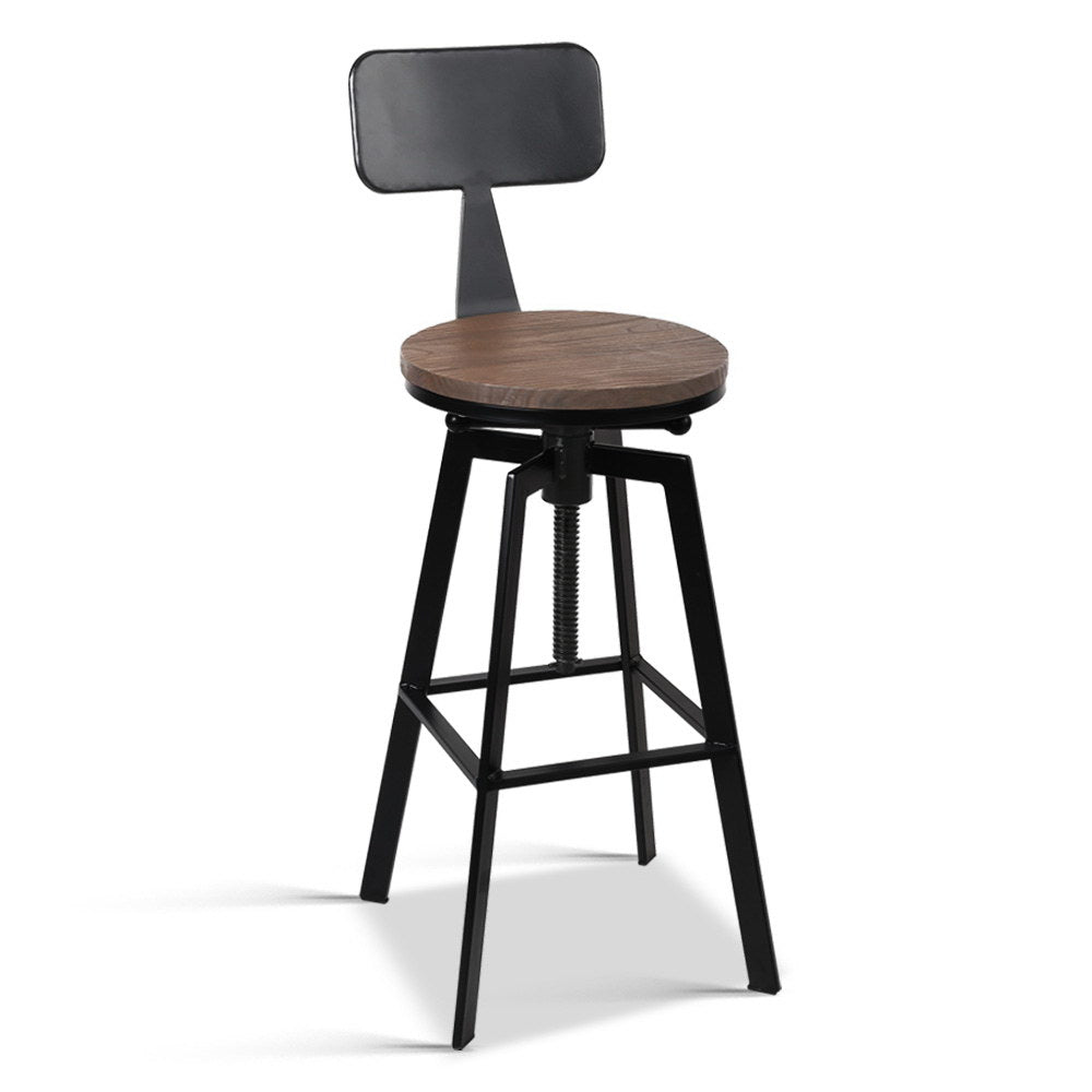 Artiss Rustic Industrial Metal Bar Stool freeshipping - Awezingly