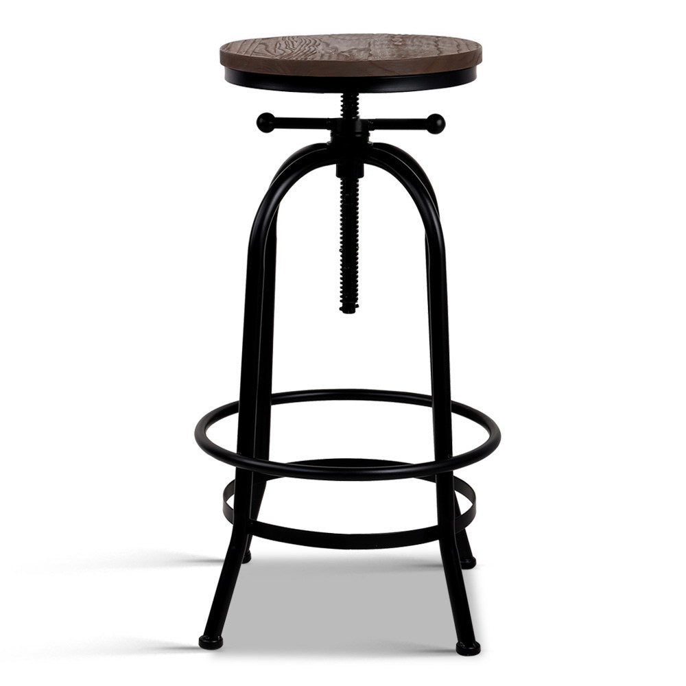 Artiss Rustic Industrial Round Bar Stool freeshipping - Awezingly