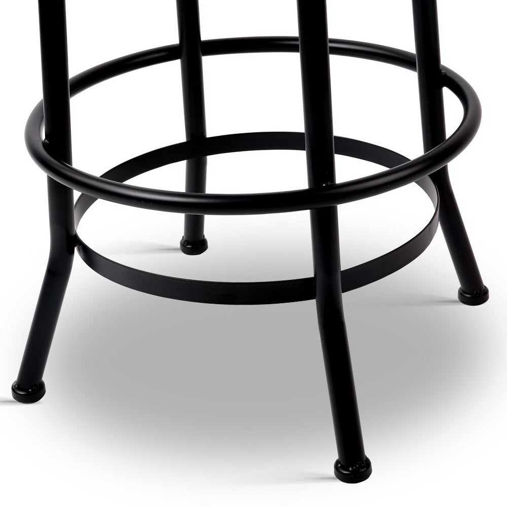 Artiss Rustic Industrial Round Bar Stool freeshipping - Awezingly