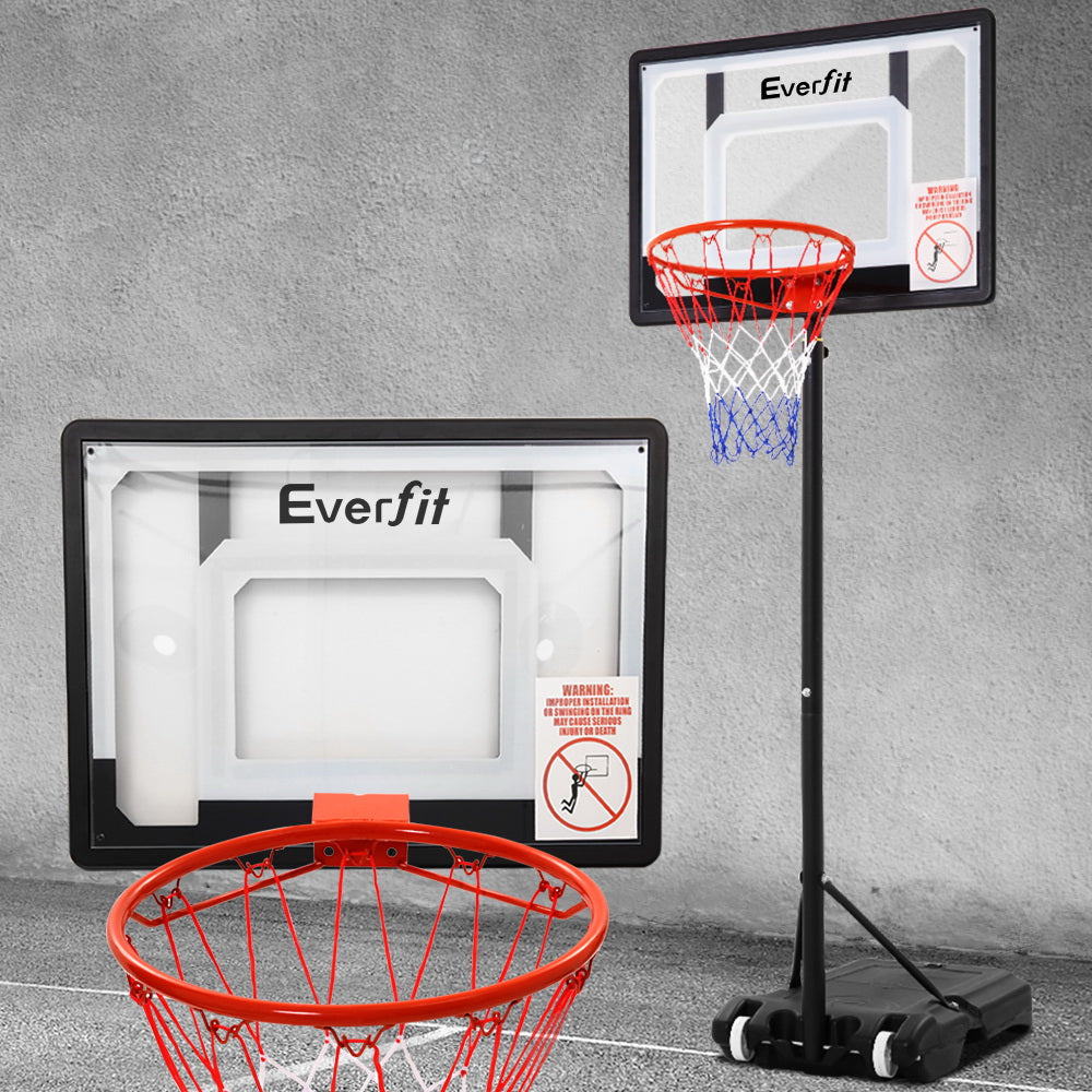 Everfit Adjustable Portable Basketball Stand Hoop System Rim 1.60m to 2.1m