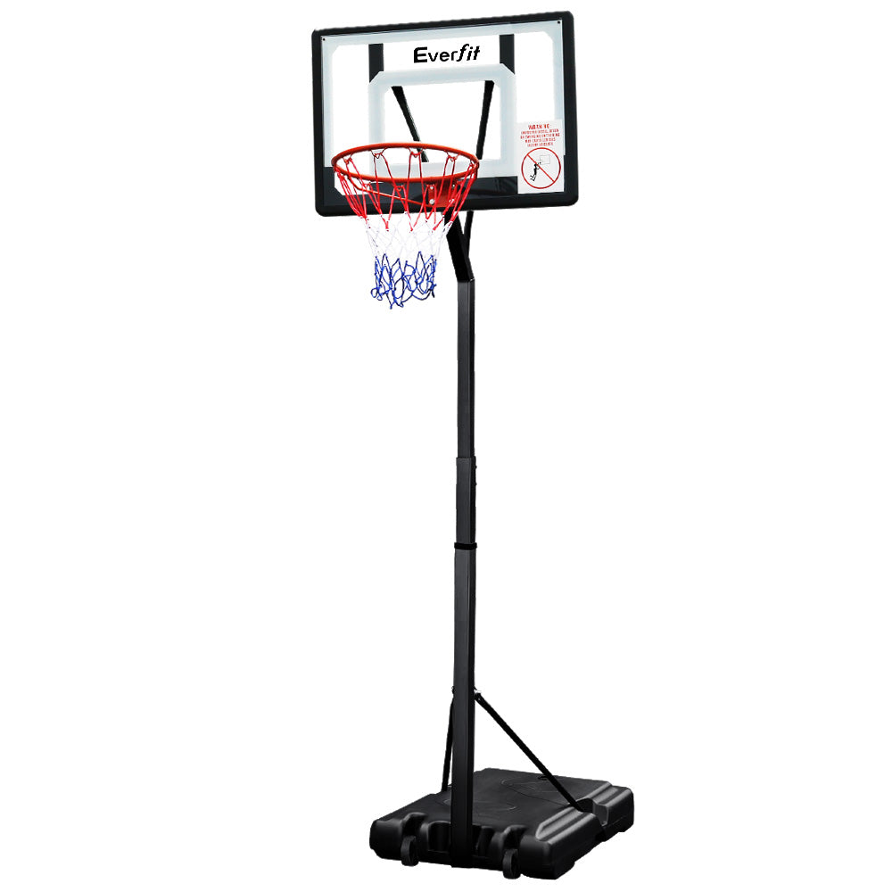 Everfit Adjustable Portable Basketball Stand Hoop System Rim - 2.1m to 2.6m