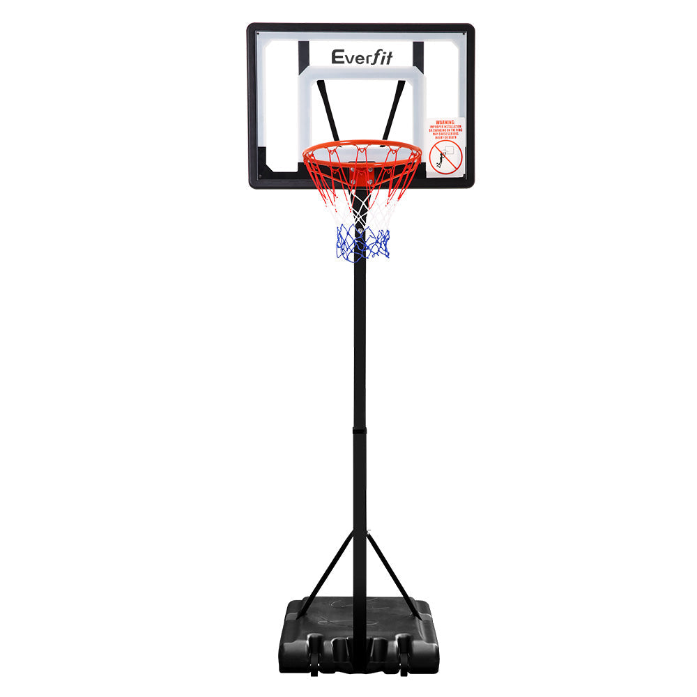 Everfit Adjustable Portable Basketball Stand Hoop System Rim - 2.1m to 2.6m