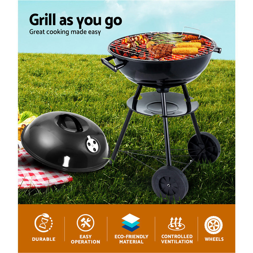 Grillz Charcoal BBQ Smoker Drill Outdoor Camping Patio Wood Barbeque Steel Oven freeshipping - Awezingly