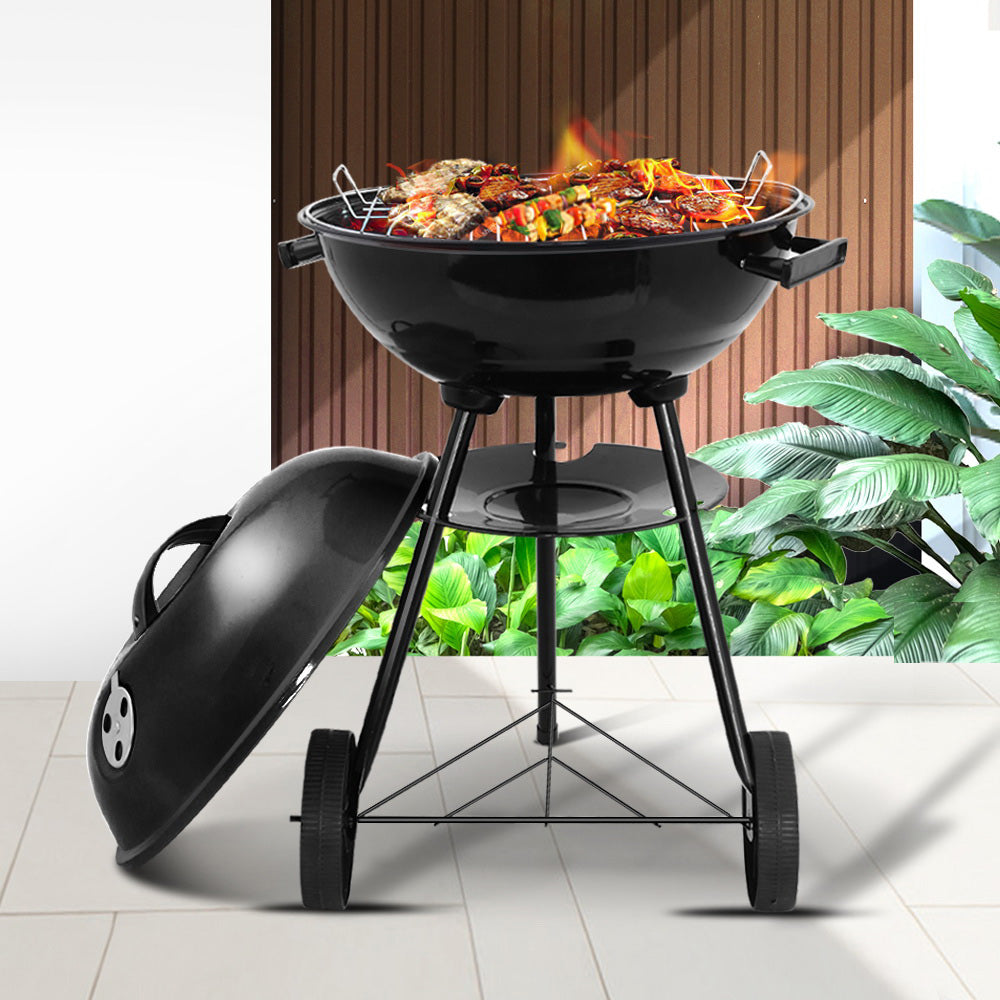 Grillz Charcoal BBQ Smoker Drill Outdoor Camping Patio Wood Barbeque Steel Oven freeshipping - Awezingly