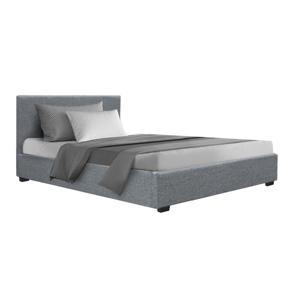 Artiss Nino Bed Frame Fabric - Grey King Single freeshipping - Awezingly