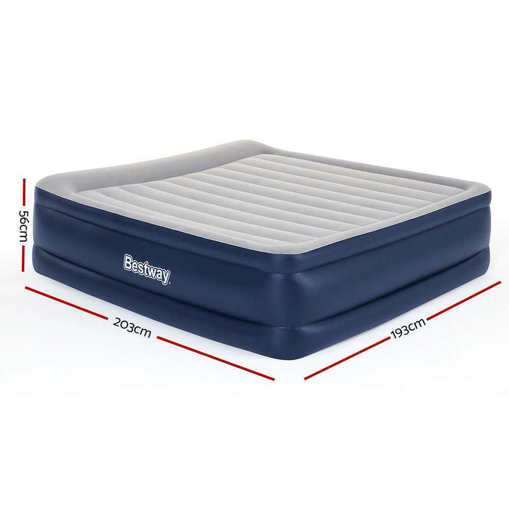 Bestway King Air Bed Inflatable Mattress Sleeping Mat Battery Built-in Pump freeshipping - Awezingly