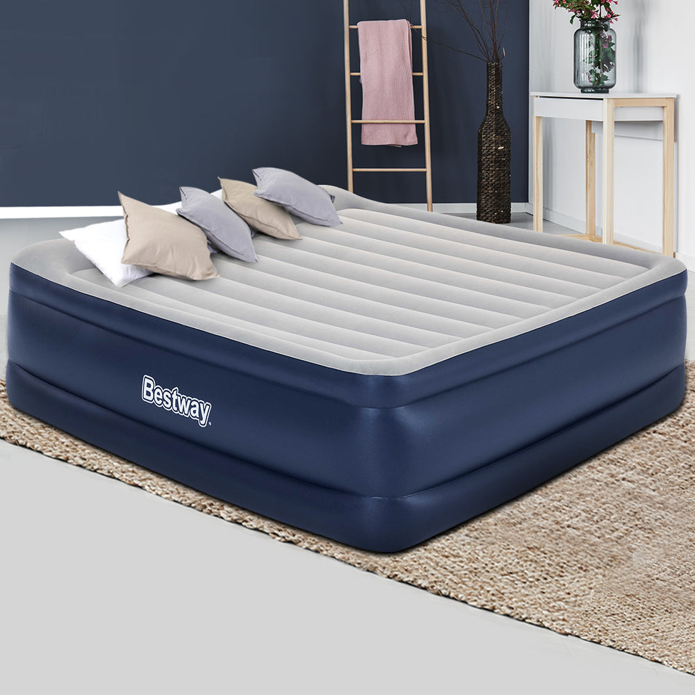 Bestway King Air Bed Inflatable Mattress Sleeping Mat Battery Built-in Pump freeshipping - Awezingly