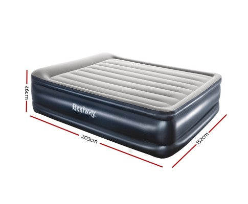 Bestway Queen Air Bed Inflatable Mattress Sleeping Mat Battery Built-in Pump freeshipping - Awezingly