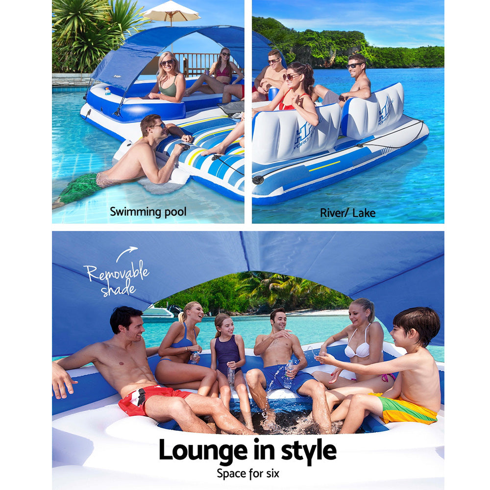 Bestway Inflatable Floating Float Floats Island LoungePool 6-personWater Fun freeshipping - Awezingly