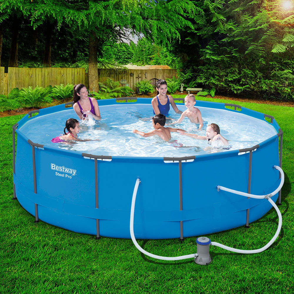 Bestway Swimming Pool Above Ground Filter Pump Steel Pro Frame Pools freeshipping - Awezingly