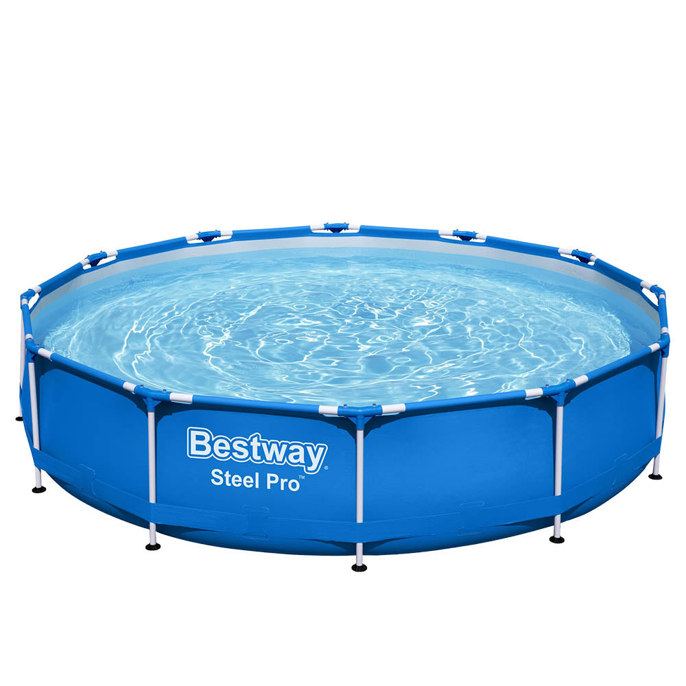 Bestway Swimming Pool Above Ground Pools Filter Pump 3.66M Power Steel Frame freeshipping - Awezingly