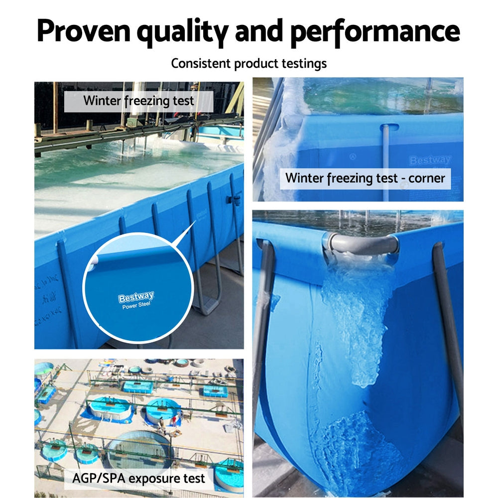 Bestway Swimming Pool Above Ground Heavy Duty Steel Pro™ Frame Pools 4M freeshipping - Awezingly