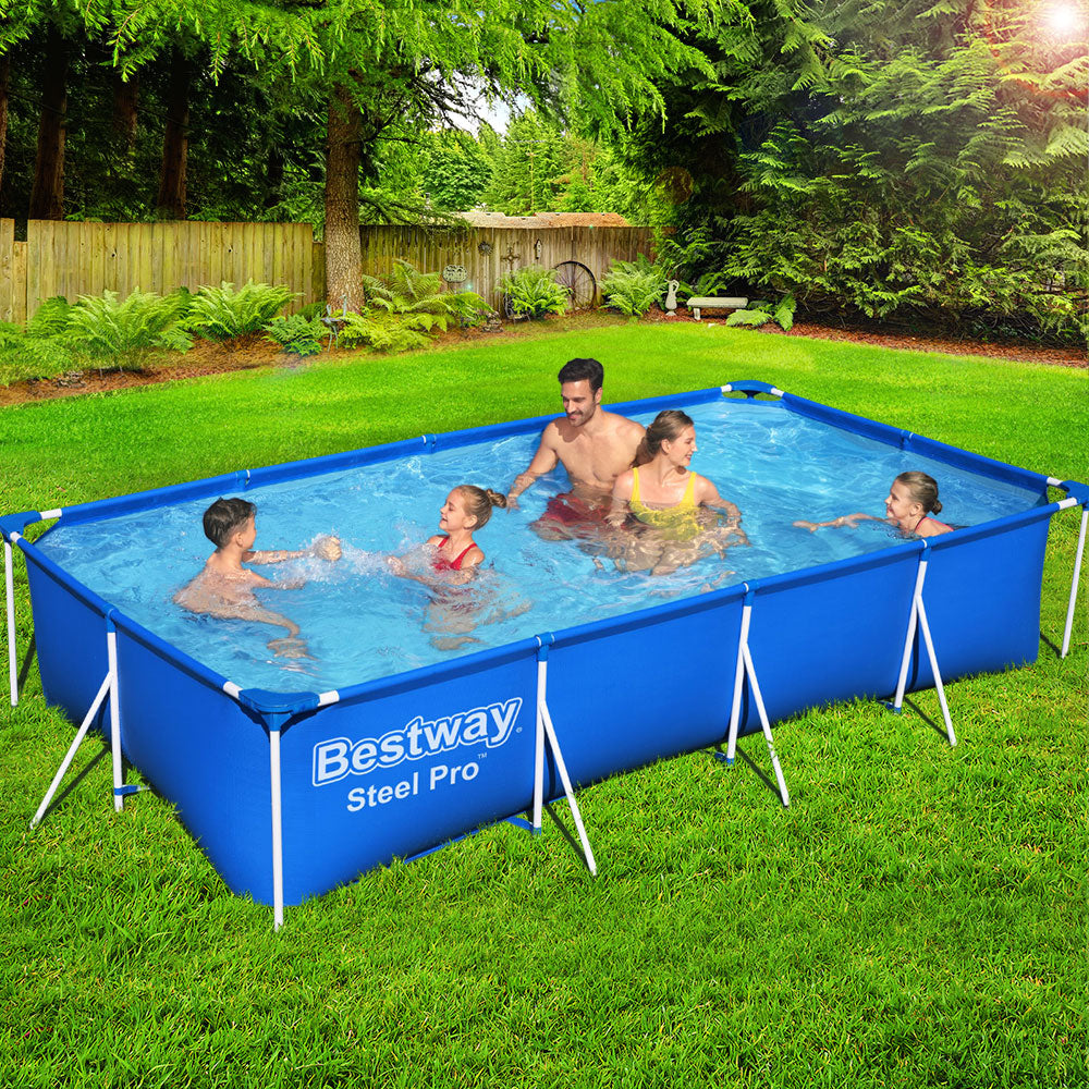 Bestway Swimming Pool Above Ground Heavy Duty Steel Pro™ Frame Pools 4M freeshipping - Awezingly