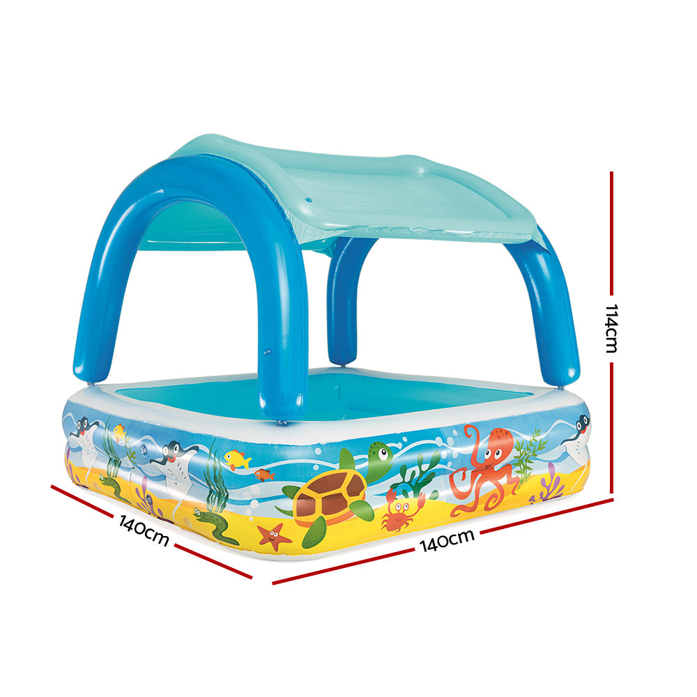 Bestway Inflatable Kids Pool Canopy Play Pool Swimming Pool Family Pools freeshipping - Awezingly